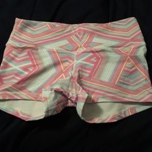 XS Pastel Aztec Fleo Shorts